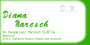 diana maresch business card